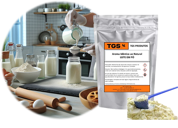 AIN Leite em Pó - Aroma Idêntico ao Natural em pó