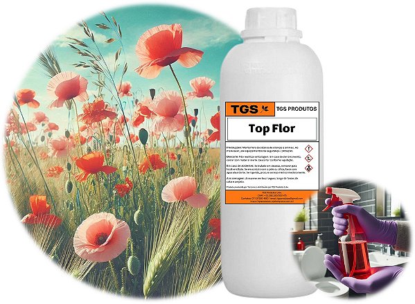Essência Top Flor Plus para fabricar desinfetante