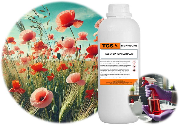 Essência Top Flor Plus para fabricar desinfetante