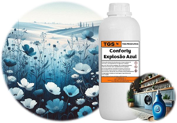 Essência Conforty Explosão Azul Plus para fabricar amaciante