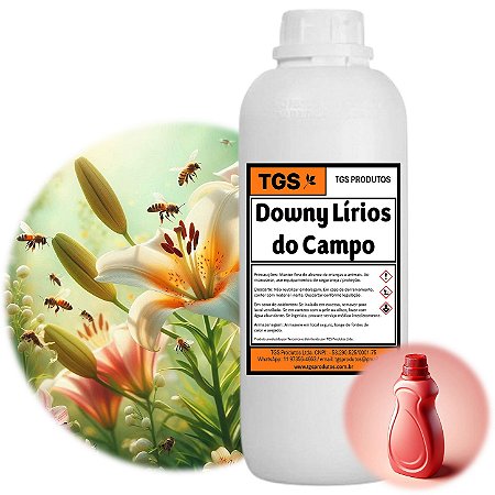Essência DownyLírios do Campo Plus para fabricar amaciante (Downy Dawni Dauni)