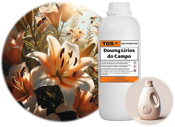 Essência DownyLírios do Campo Ultra para fabricar amaciante (Downy Dawni Dauni)