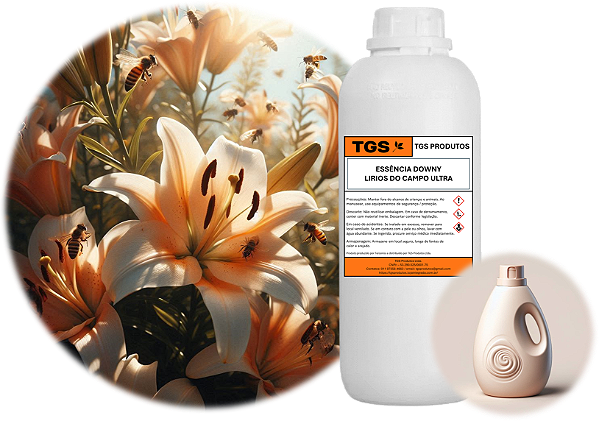 Essência DownyLírios do Campo Ultra para fabricar amaciante (Downy Dawni Dauni)
