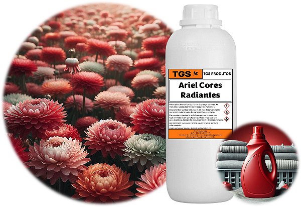Essência ArielCores Radiantes Plus para fabricar sabão líquido (Ariel)