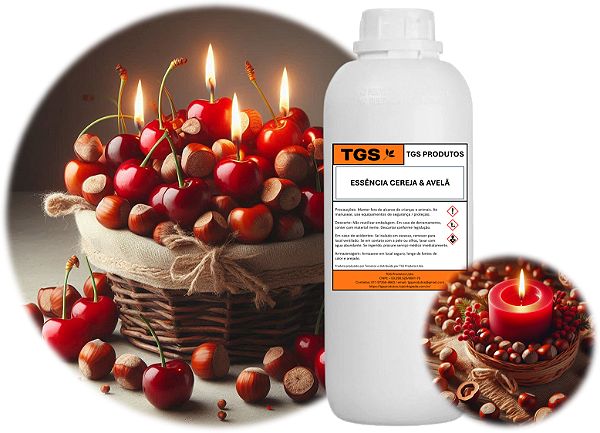 Essência Cereja & Avelã Ultra para Velas & Difusores de Varetas & Aroma Spray & Sabonetes & Cosméticos
