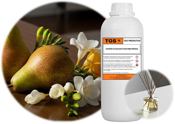 Essência Refil English Pear and Freesia Plus para Difusor Varetas (Pronta para uso em até 15 m²)
