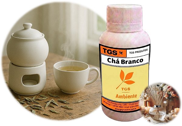 Essência Refil Cha Branco para Difusor Varetas (Pronta para uso em até 8 m²)