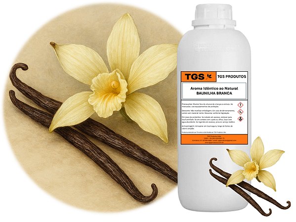AIN Baunilha Branca Plus - Aroma Idêntico ao Natural líquido