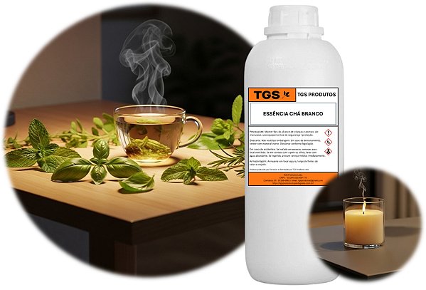 Essência Chá Branco Ultra para Velas & Difusores de Varetas & Cosméticos