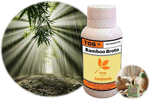 Essência Refil Bamboo Broto para Difusor Varetas (Pronta para uso em até 8 m²)