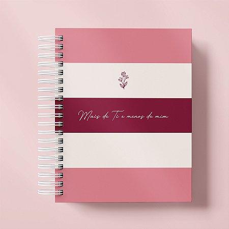 Caderno Devocional - Listras Rosa