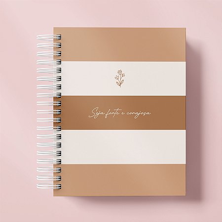 Caderno de Orações - Listras Caramelo