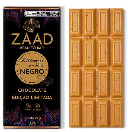 Chocolate Caramelo com Alho Negro 60g - ZAAD