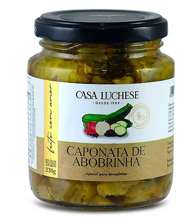 Caponata de Abobrinha 215g - Casa Luchese