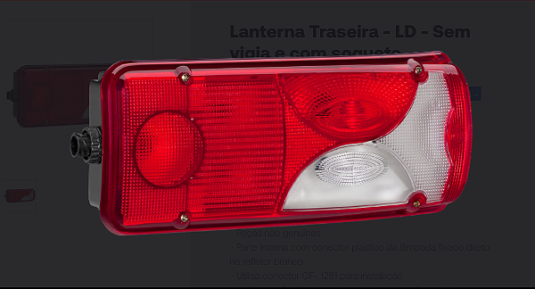 LANTERNA TRAS S/VIGIA VV VM/FH/FM/NH ADAPT C/SOQ  LD 258039