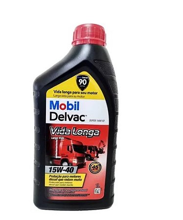 ÓLEO MOTOR DIESEL 15W40 MOBIL DELVAC VIDA LONGA 1 LITRO
