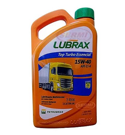 ÓLEO MOTOR DIESEL 15W40 LUBRAX  ESSENCIAL - GALÃO 3 LITROS