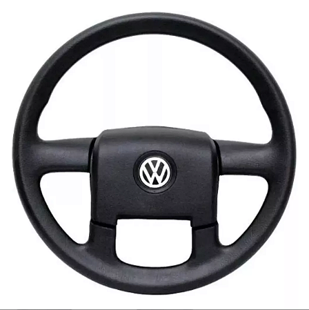 VOLANTE DIR ESPORTIVO 450MM VW CONSTELL DETALHE PT
