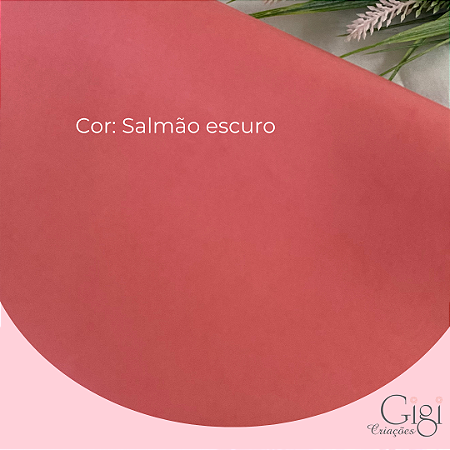Papel de seda  salmão escuro