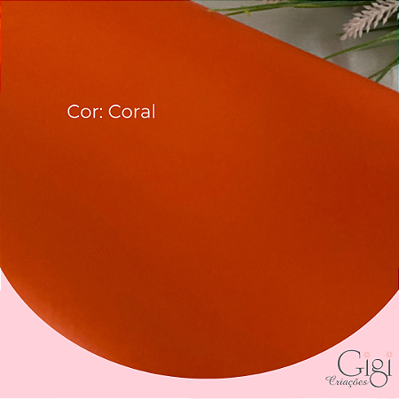 Papel de seda coral