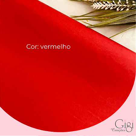 Papel de seda vermelho