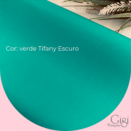 Papel de seda verde tifany escuro