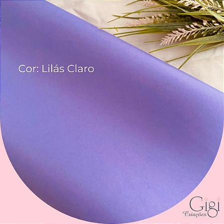 Papel de seda lilás claro