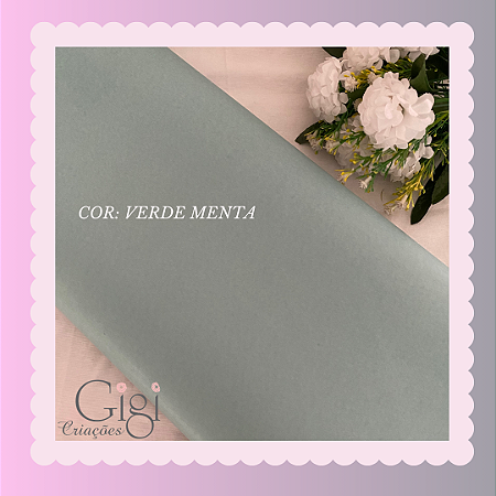 Papel super seda verde menta