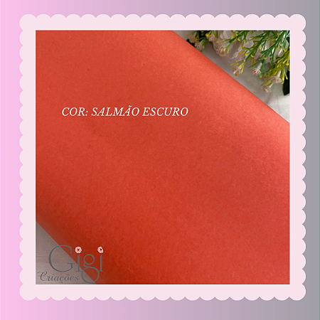 Papel super seda salmão escuro