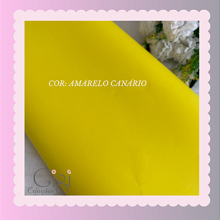 Papel super seda amarelo canário