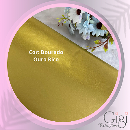 Papel de seda dourado ouro Rico