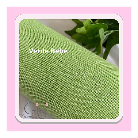 Tela escócia verde bebê