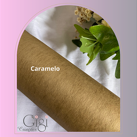 Tecarte ou viscose têxtil caramelo