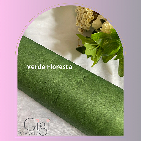 Tecarte ou viscose têxtil verde floresta