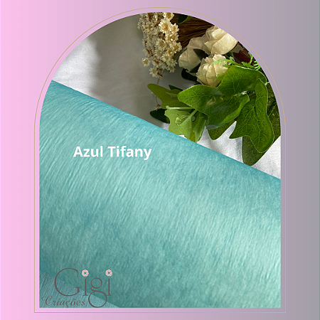 Tecarte ou viscose têxtil azul tifany