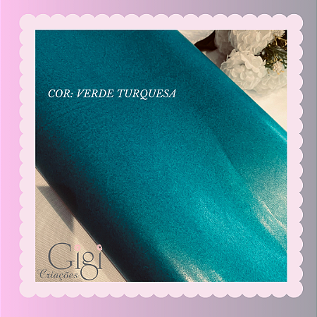 Papel super seda verde turquesa
