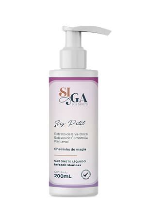 Sabonete Liquido Infantil Meninas Cheirinho de Magia 200ml