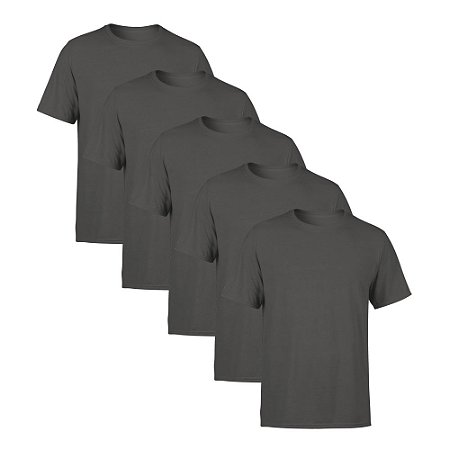 Kit 5 Camisetas SSB Brand Masculina Lisa Premium 100% Algodão