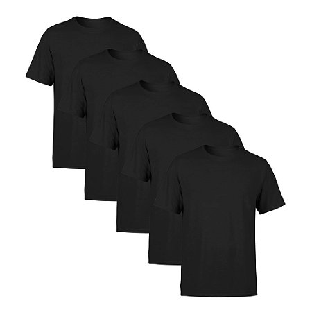 Kit 5 Camisetas SSB Brand Masculina Lisa Premium 100% Algodão