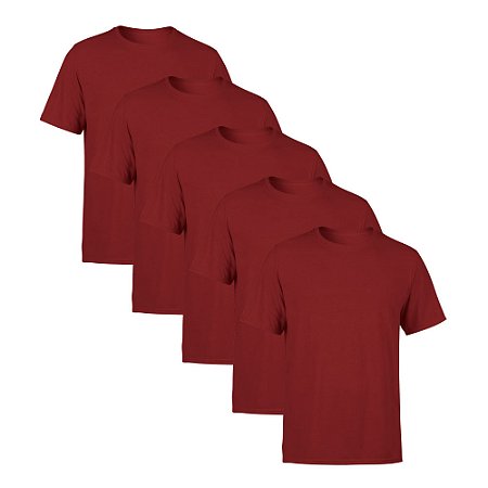 Kit 5 Camisetas SSB Brand Masculina Lisa Premium 100% Algodão