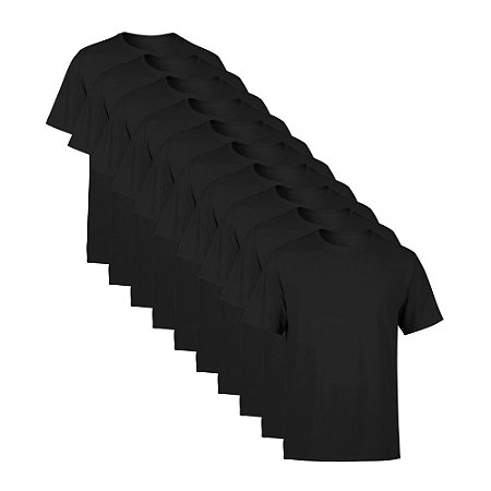Kit 10 Camisetas SSB Brand Masculina Lisa Premium 100% Algodão