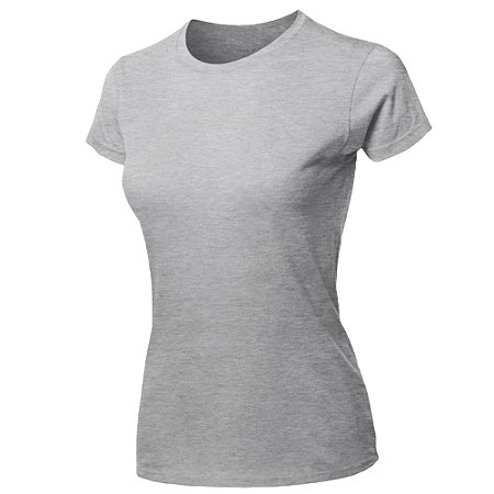 Blusas Feminina Camiseta Lisa Básica Algodão Camisa Baby Look