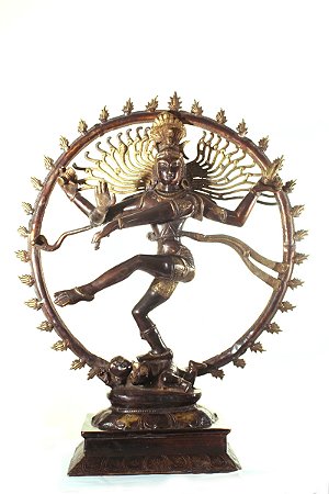 Shiva De Bronze Maciço ( Tamanho Grande )