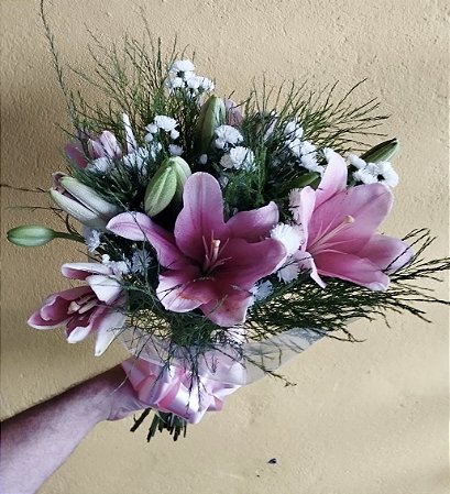 Buquê de Lírio Rosa