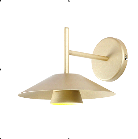 ARANDELA LLIO CHAMPAGNE 3000K 12w BIVOLT IP20