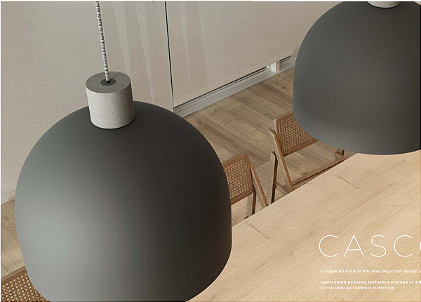 PENDENTE CASCO MARROM
