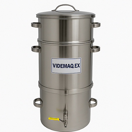 Panela de suco 20kg aco inox extratora a vapor