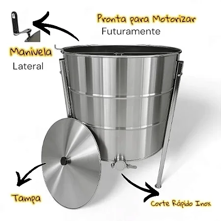 Centrifuga Extratora mel 32 quadros SEM SEPARADOR DE QUADROS MANUAL