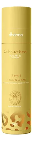 Gel e Creme Crespos 2 em 1 300mL - Dhonna | Hidratação e Controle do Frizz