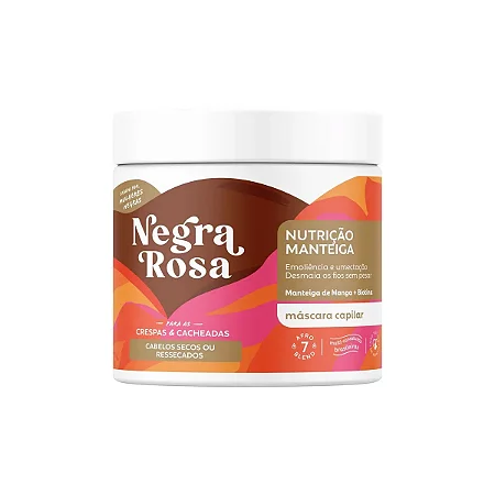 Máscara Capilar Nutrição Manteiga Negra Rosa